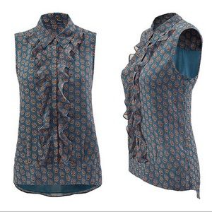 Cabi Medallion Reign Top Blouse XS #3275